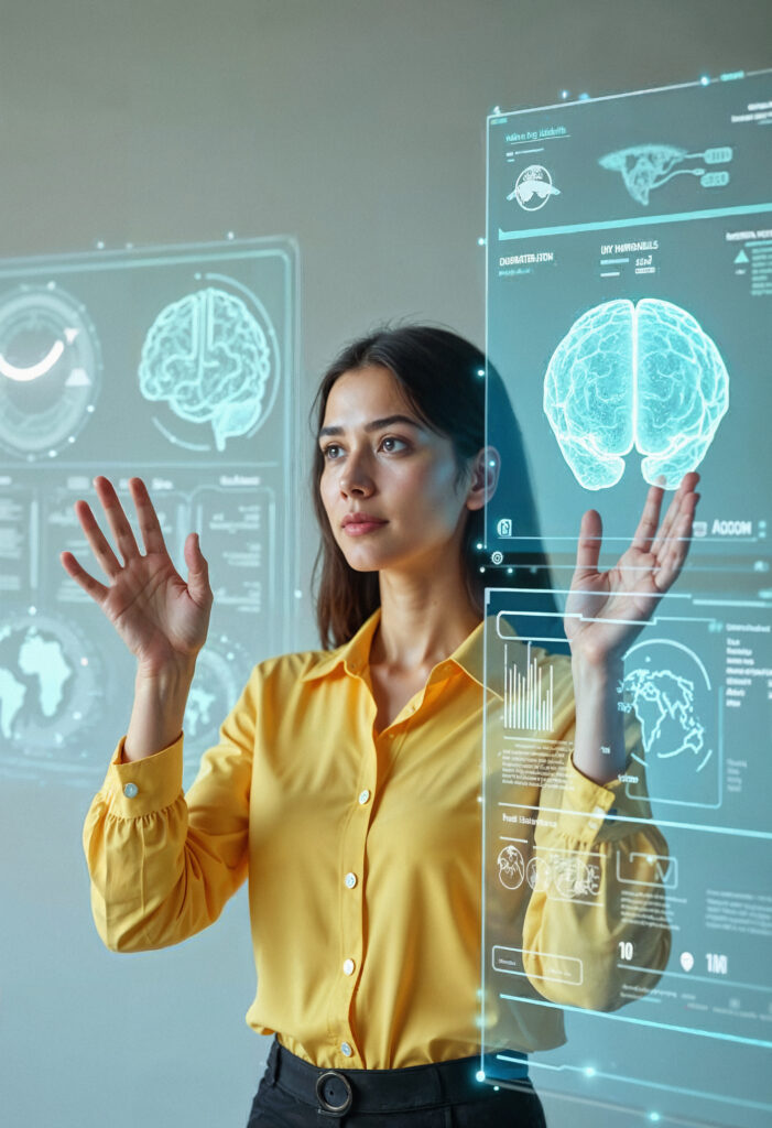 holograma de tecnologia futurista